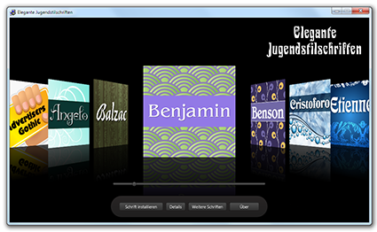 Elegante Jugendstilschriften: Fontmanager