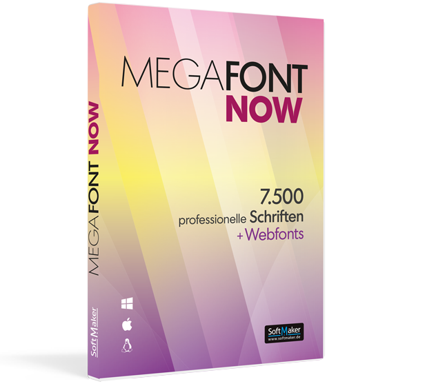 MegaFont NOW: 7.500 professionelle Schriften